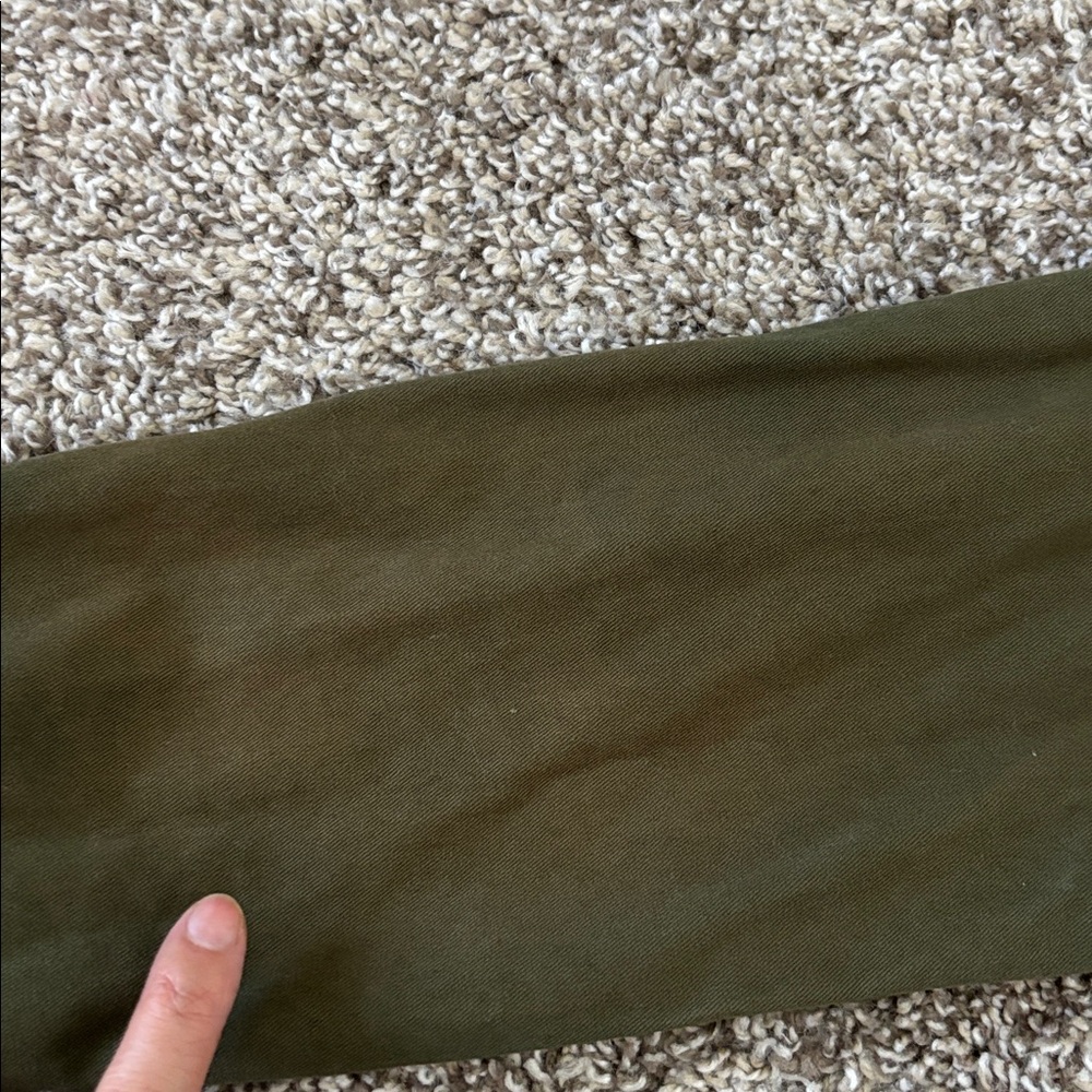 Women’s Olive Utility Canvas Jacket Size S 100% Cotton - Picture 10 of 10